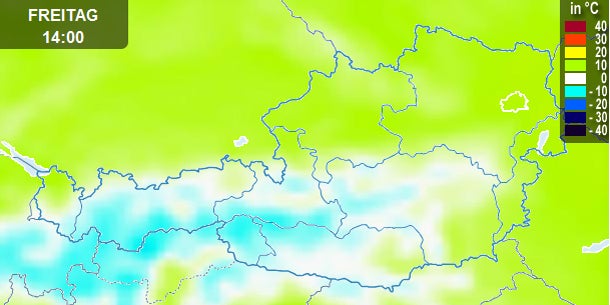 30 cm Neuschnee in Österreich