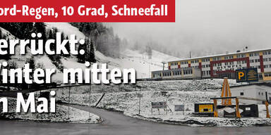 Rekord-Regen im Osten: 10 Grad, Schnee