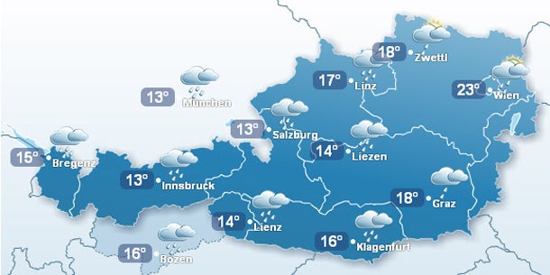Die ganze Woche gehen Gewitter nieder