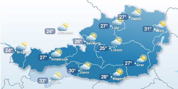 Heute gibt's bestes Badewetter