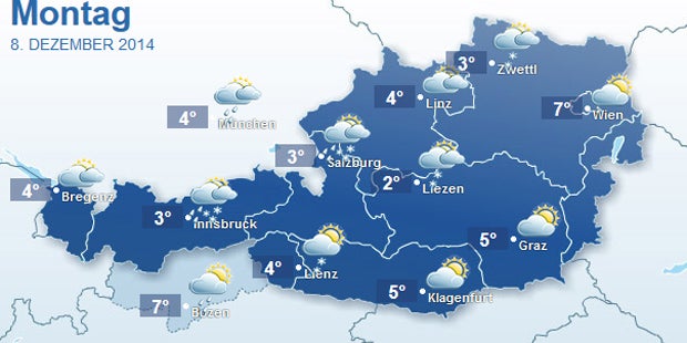 So stehen die Chancen auf Schnee