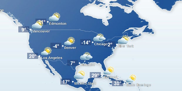 Unfassbare -45° in den USA