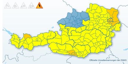 Hagel-Unwetter in Wien