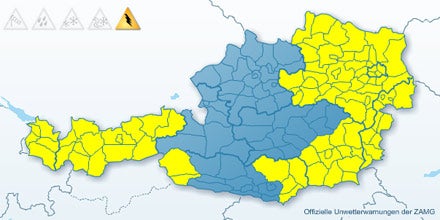 Hagel-Unwetter in Wien