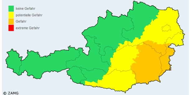 Kein Ende der Unwetter im Osten Österreichs