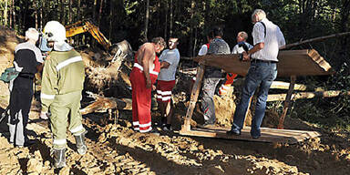 Zwei Arbeiter im Waldviertel verschüttet