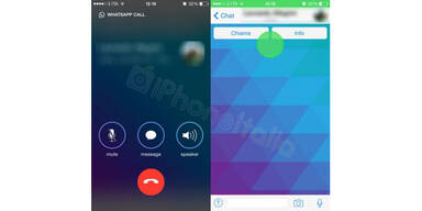 Foto zeigt WhatsApp mit Anruf-Funktion