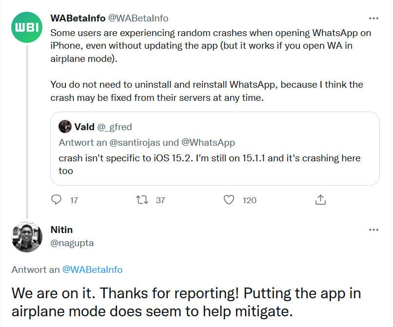WhatsApp rät jetzt iPhone-Nutzern zu diesem Trick