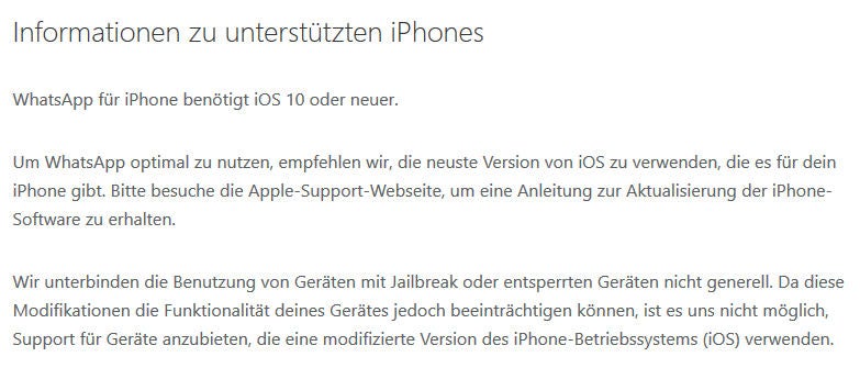 Auf diesen iPhones funktioniert WhatsApp ab sofort nicht mehr