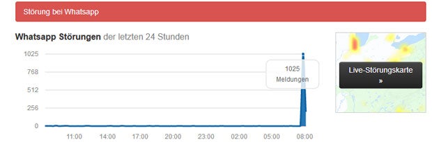 Mega-Ausfall bei WhatsApp