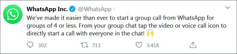 WhatsApp hat jetzt neue Gruppen-Funktion