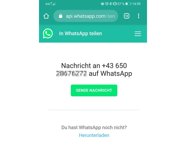 So kann man WhatsApp-Nachrichten an fremde Kontakte schicken