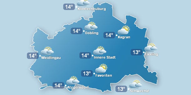 Das Marathon- Wetter im Stundentakt