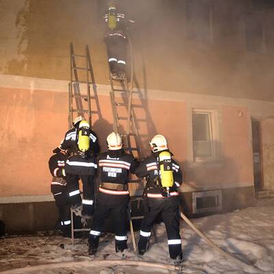 Großbrand in Wien-Leopoldstadt