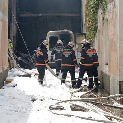 Großbrand in Wien-Leopoldstadt