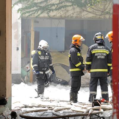 Großbrand in Wien-Leopoldstadt