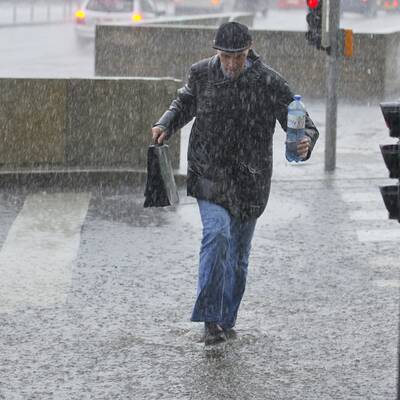 Sintflut-Regen überschwemmt Wien