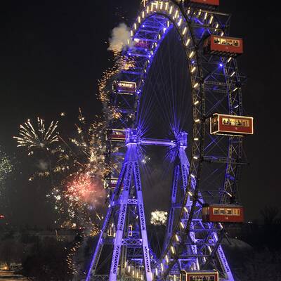 Trotz eisiger Kälte wurde der Jahreswechsel ausgiebig gefeiert. 