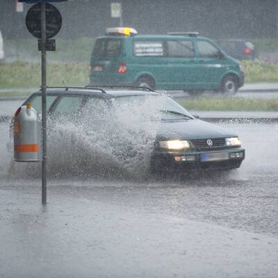 Sintflut-Regen überschwemmt Wien