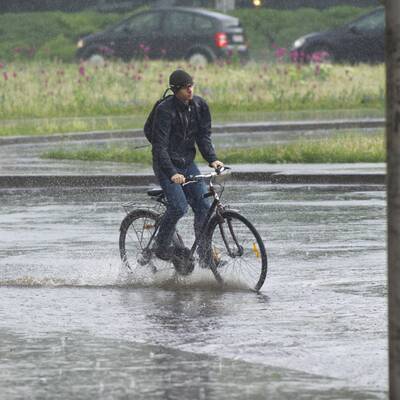 Sintflut-Regen überschwemmt Wien