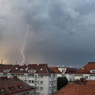Gewitterwolken über Wien
