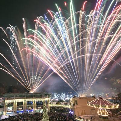 Trotz eisiger Kälte wurde der Jahreswechsel ausgiebig gefeiert. 