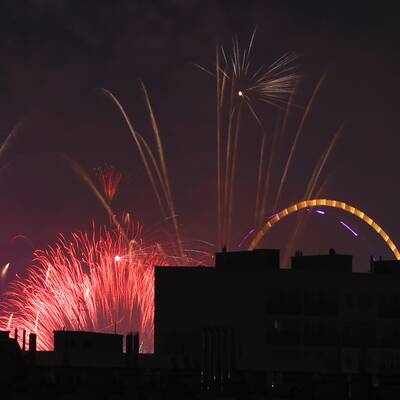 Trotz eisiger Kälte wurde der Jahreswechsel ausgiebig gefeiert. 