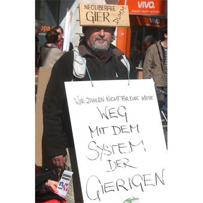 Demo gegen die Krise