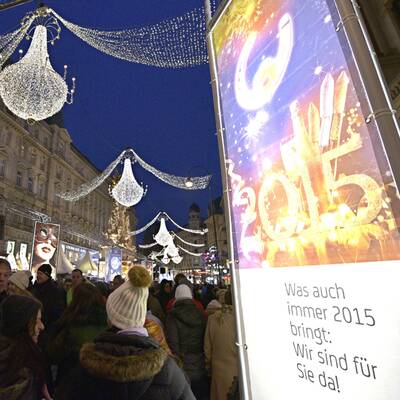 Trotz eisiger Kälte wurde der Jahreswechsel ausgiebig gefeiert. 