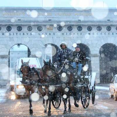 Schnee in Österreich