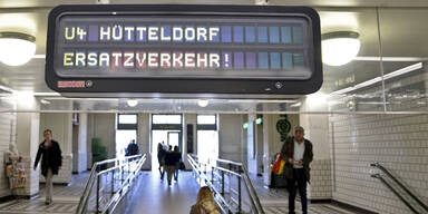 U4 fährt am Samstag und Sonntag nicht