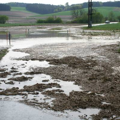 Überschwemmungen nach Gewitter