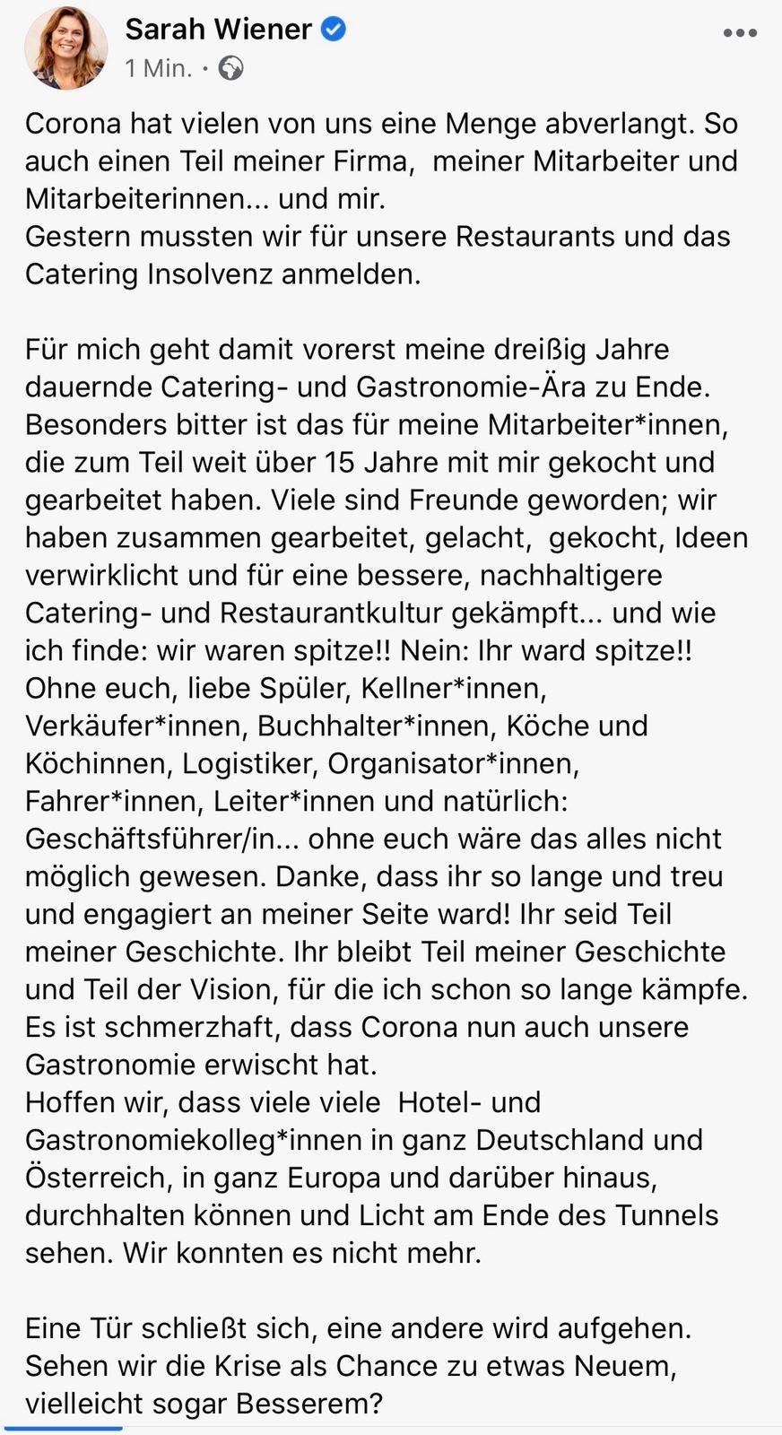 Grüne Star-Köchin Sarah Wiener insolvent