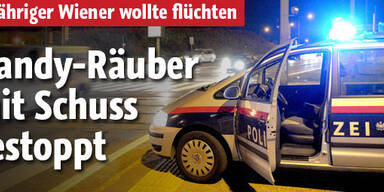 Handyräuber in Wien mit Schuss gestoppt