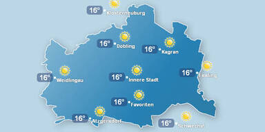 In Wien ist es so warm wie in Rom
