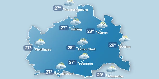 So wird das Wetter beim Donauinselfest