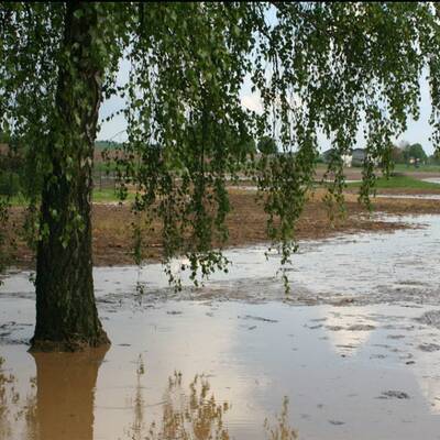 Überschwemmungen nach Gewitter