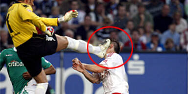 Brutalo-Foul von Wiese