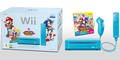 Blaues Nintendo Wii-Bundle mit Mario & Sonic