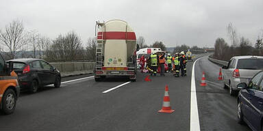 Steirer sprang zweimal vor LKW