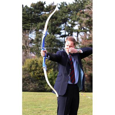 Bogenschießen mit Prinz William