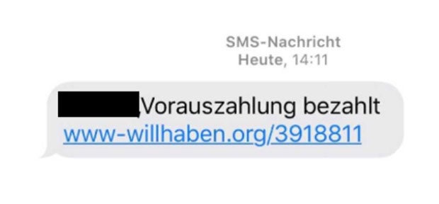 willhaben.at warnt vor Phishing-SMS