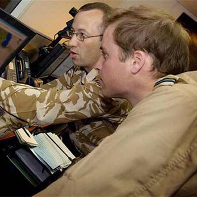 Prinz William zu Besuch bei den britischen Truppen in Afghanistan