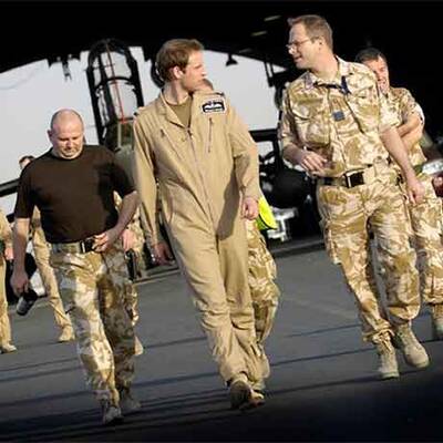 Prinz William zu Besuch bei den britischen Truppen in Afghanistan