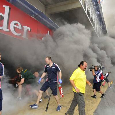 F1: Feuer in der Williams-Box