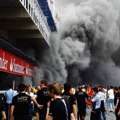 F1: Feuer in der Williams-Box