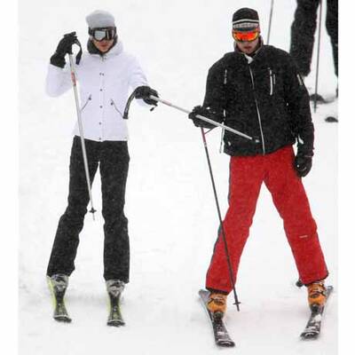 Prinz William und Kate Middleton turteln im Schnee