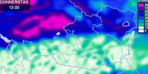 Unwetter-Alarm in Österreich