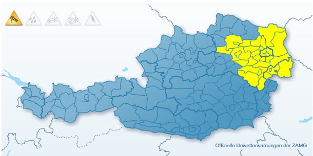 Sturm- und Schnee-Alarm zu Nikolo