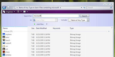 windows vista search